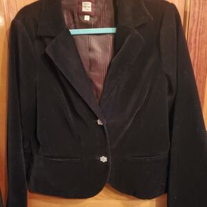 Old Navy Black Velvet Blazer